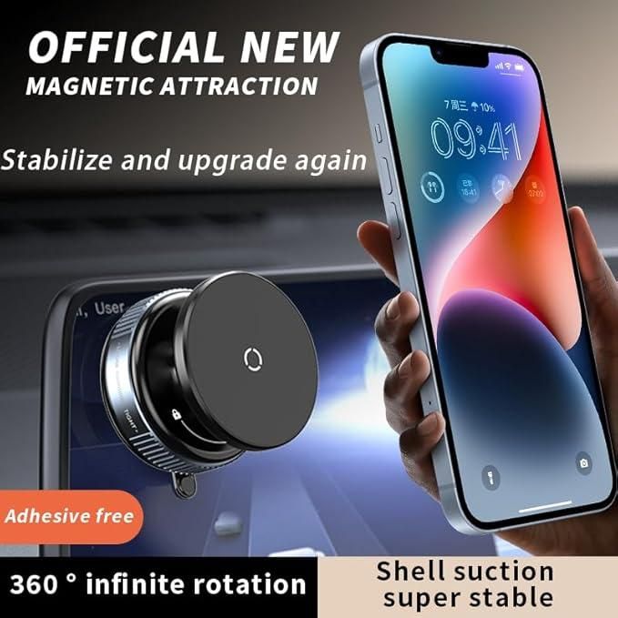 360° Magnetic Vacuum Phone Holder